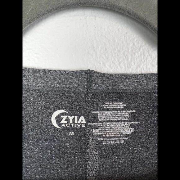 Zyia Active Performance Seamless Athletic Shirt Vented Long Sleeve Gray Womens M - Picture 6 of 8